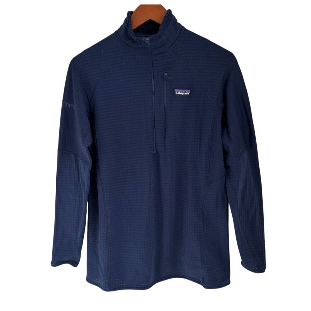 Patagonia Polartec Thermal Pro 1/4 Zip Sweatshirt Sweater Blue Size Large